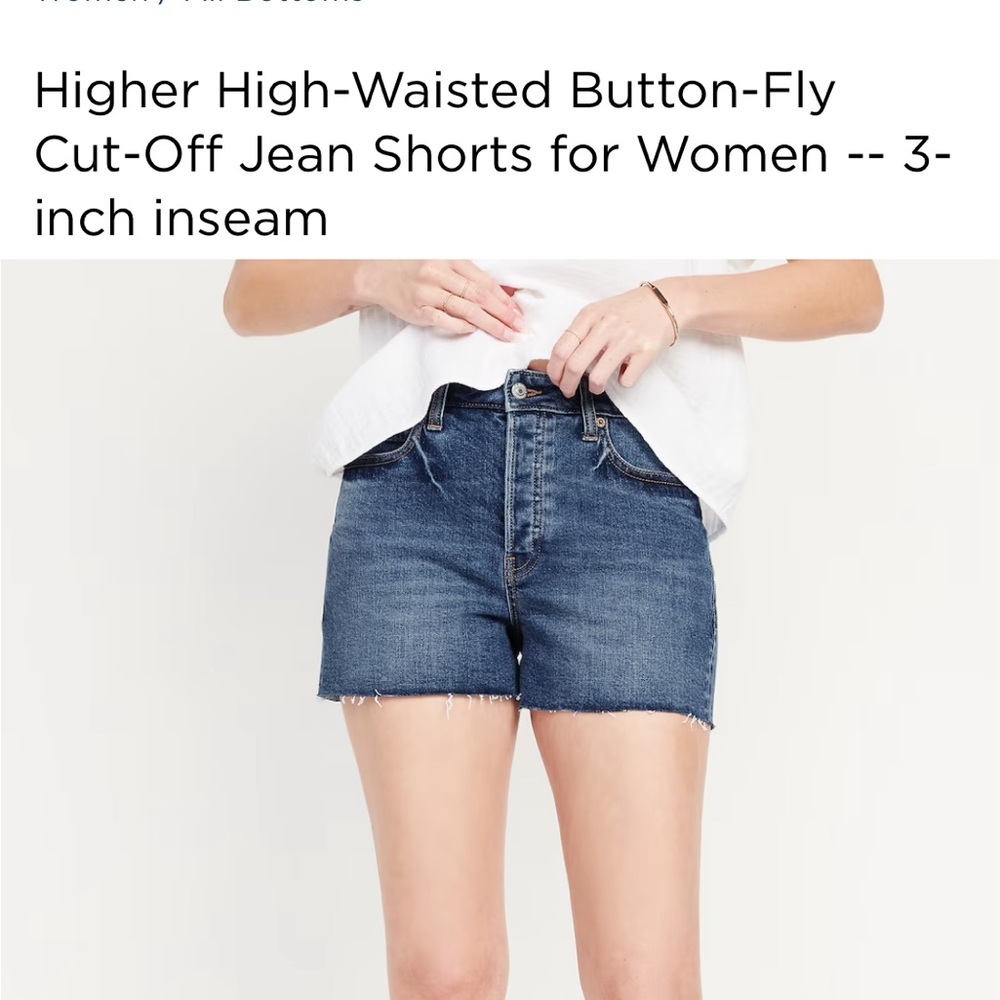 Higher High Rise Denim Shorts - Picture 9 of 9
